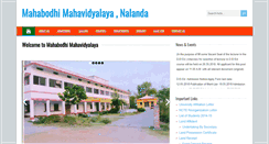 Desktop Screenshot of mahabodhimahavidyalya.com